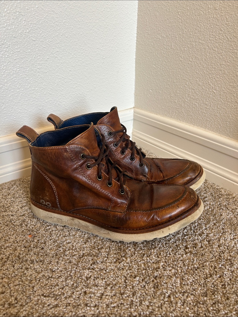 BED STU MEN'S LINCOLN WESTERN CASUAL BOOTS - ROUND TOE 10
